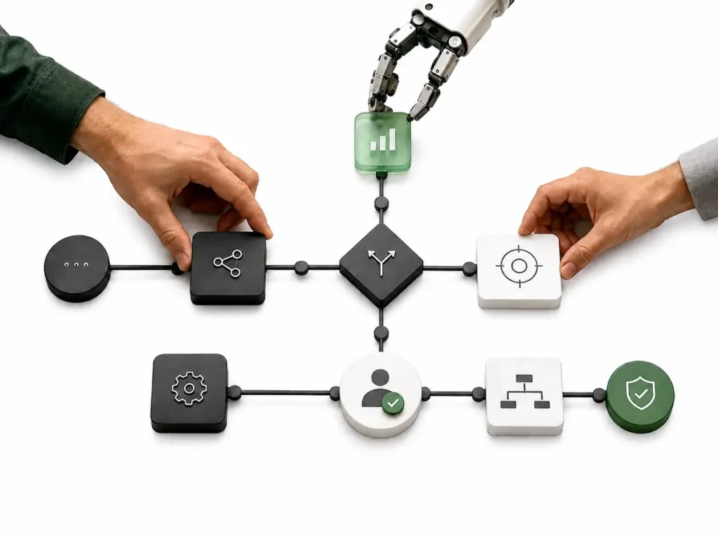 TardiTech and client working with AI to plan a secure technology workflow